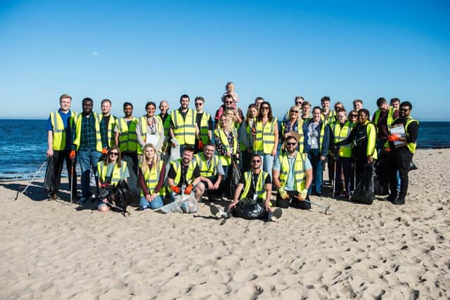 The Great British Beach Clean organised by Eyemouth Holiday Park in Berwickshire