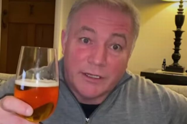 Alistair McCoist is a former Scottish footballer who signed up with Rangers - here we see the big man getting his bevvy on, there's no better season for it tae.