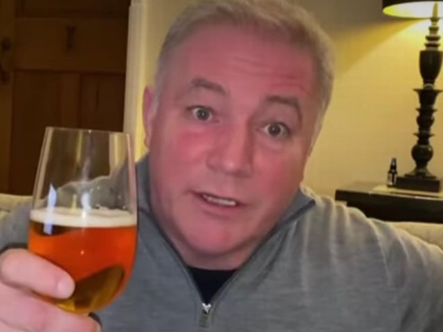Alistair McCoist is a former Scottish footballer who signed up with Rangers - here we see the big man getting his bevvy on, there's no better season for it tae.