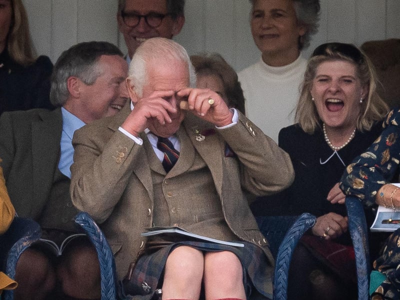 King Charles III during the Braemar Gathering