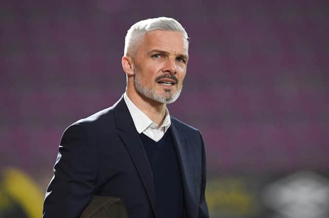 Aberdeen manager Jim Goodwin is motivated solely by his side's need for three points at Ibrox today (Photo by Ross Parker / SNS Group)
