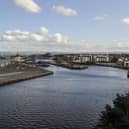 Part of the port at Leith is being redeveloped to enable it to handle the onshore assembly of offshore wind turbines (Picture: Lisa Ferguson)