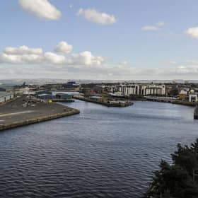 Part of the port at Leith is being redeveloped to enable it to handle the onshore assembly of offshore wind turbines (Picture: Lisa Ferguson)