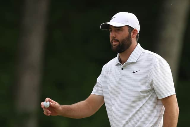 Scottie Scheffler during the first round of the 2024 PGA Championship at Valhalla Golf Club. (Photo by Patrick Smith/Getty Images)