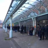 Long queues often form hours before specialist vinyl dealers - like Monorail Music in Glasgow - open on Record Store Day.