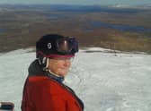 Angela Anderson at the top of the Spring Run