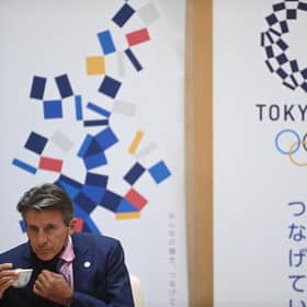 World Athletics president Sebastian Coe in Tokyo.
