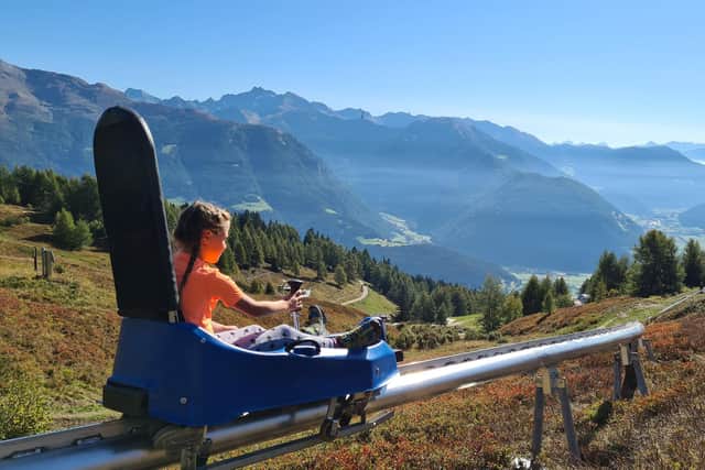 A similar toboggan experience in Europe.