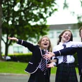 An open-armed welcome from pupils at Morrison’s Academy, where rector Andrew J McGarva is working hard to boost the school’s bursary programme.
Picture: Kieran Dodds
