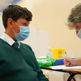 Children aged 12 to 15 are now being vaccinated against Covid in Scotland and England (Picture: Ian Forsyth/Getty Images)