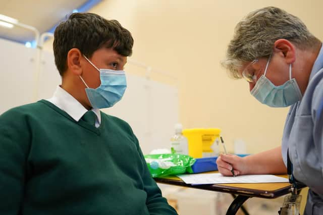 Children aged 12 to 15 are now being vaccinated against Covid in Scotland and England (Picture: Ian Forsyth/Getty Images)