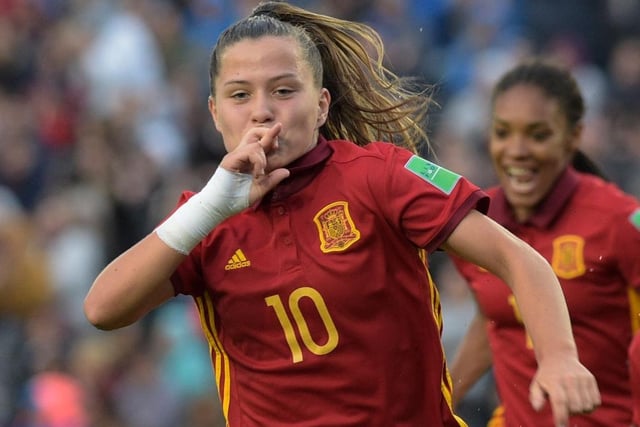 As tournament favourites, it stands to reason that Spain would have one the world's hottest young properties. Barcelona forward Claudia Pina has already won six trophies, despite just turning 20. She set the record as the youngest player to have ever played for a senior Barca team in a domestic game aged just 16 years old, and featured in the UEFA Champions League run this season which saw them make it all the way to the final.