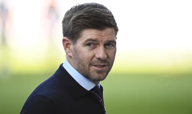 Rangers Manager Steven Gerrard pre-match during a Scottish Cup match between Rangers and St Johnstone at Ibrox Stadium on April 25, 2021, in Glasgow, Scotland. (Photo by Rob Casey / SNS Group)