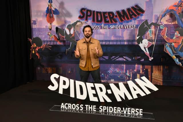 Jake Johnson attends the photocall for Sony Pictures Animation's "Spider-Man: Across the Spider Verse" at Beverly Wilshire, A Four Seasons Hotel on May 22, 2023 in Beverly Hills, California. (Photo by Jon Kopaloff/Getty Images)