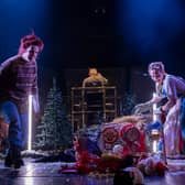 Kitty Whately (Hansel) and Rhian Lois (Gretel) in Scottish Opera's Hansel and Gretel PIC: James Glossop