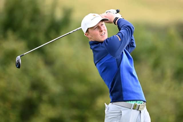 Craig Howie, pictured during the Wales Open at Celtic Manor in August, is playing in his first professional on home soil in this week's Scottish Championship at Fairmont St Andrews. Picture: Ross Kinnaird/Getty Images