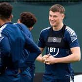 Scotland right-back Nathan Patterson during a training session at Oriam in Edinburgh in preparation for Wednesday's UEFA Nations League match against Armenia at Hampden. (Photo by Paul Devlin / SNS Group)