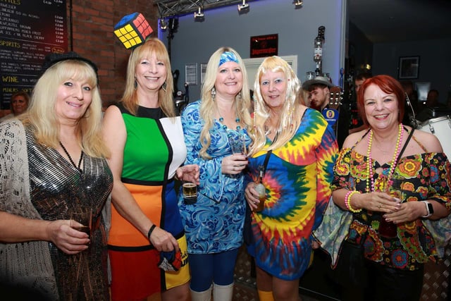 Revellers pulled out the stops with some eighties retro outfits!