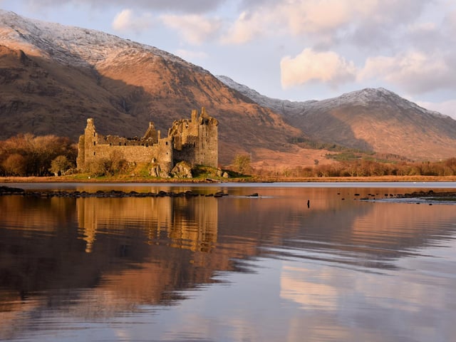 You can find Loch Awe in the heart of Argyll just a two-hour journey by car from Glasgow in Central Scotland. It measures forty-one meters in length and occupies thirty-eight and a half square kilometres making it Scotland’s longest freshwater Loch. Nearby you can find Kilchurn Castle; one of Scotland’s most photographed castles.