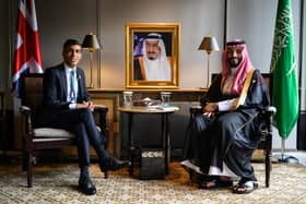 Rishi Sunak meets Saudi Arabia's Crown Prince Mohammed bin Salman at the G20 Summit last year (Picture: Leon Neal/Getty Images)