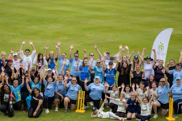A previous cricket camp ran by Beyond Boundaries in partnership with Cricket Scotland.