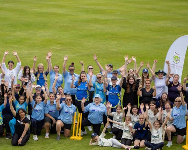 A previous cricket camp ran by Beyond Boundaries in partnership with Cricket Scotland.