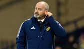 Steve Clarke watches on as Scotland lost 1-0 to Northern Ireland at Hampden.