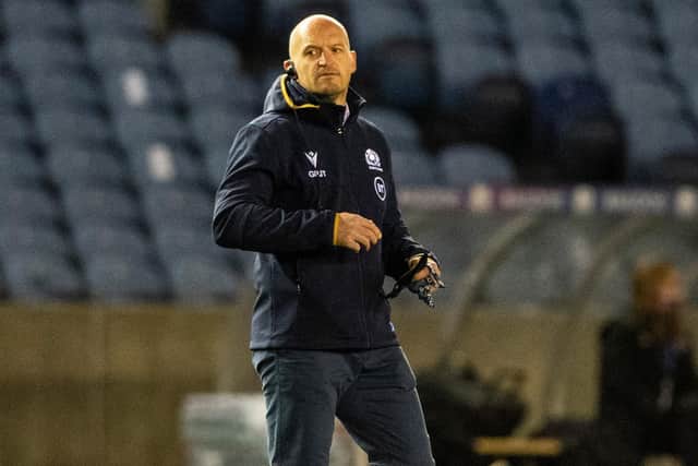 Scotland coach Gregor Townsend during the win over Georgia.