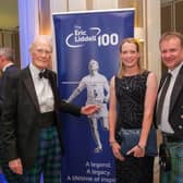 Former Olympians Lord Campbell of Pittenweem and Eilidh Doyle with John MacMillan, CEO of the Eric Liddell Community. PIC: Contributed.