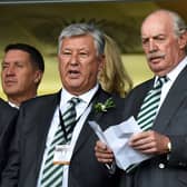 Celtic chief executive Peter Lawwell and majority shareholder Dermot Desmond.