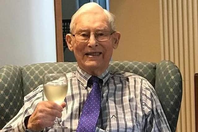 Donald Watson celebrates his 96th birthday earlier this year