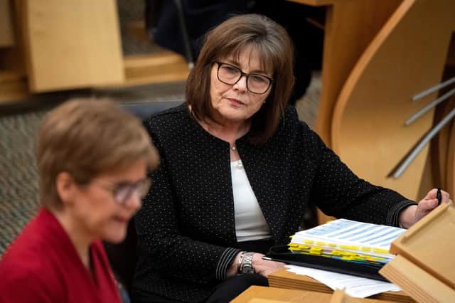 Health Secretary Jeane Freeman during First Minister's Questions at the Scottish Parliament in Holyrood, Edinburgh.