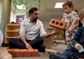 First Minister Humza Yousaf during a visit to TASK Childcare in Glasgow. Picture: Andrew Miligan/PA Wire