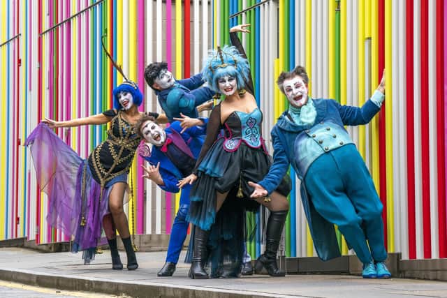 The cast of A Comedy of Operas get into character ahead of their Edinburgh Festival Fringe show at the Pleasance at EICC. Picture: Jane Barlow/PA Wire