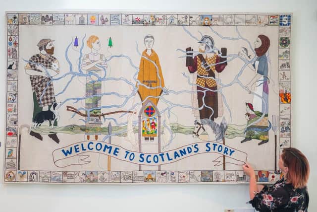 The team behind the Great Tapestry of Scotland (pictured) will now work on a Highlands and Islands version which will tell the story of the people, places and stories which have defined the north over thousands of years. PIC: Phil Wilkinson.
