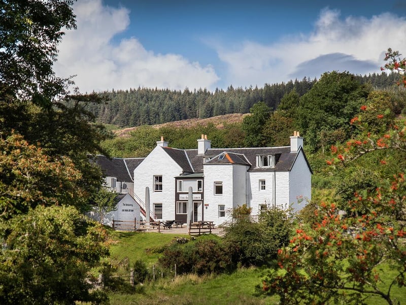 The Bellachroy Hotel is the Isle of Mull's oldest inn, established in 1608 as a waypoint for drovers. Guests can enjoy views of Loch Cuin and Dervaig village from their rooms and the hotel is just eight miles from Tobermory and six miles from Calgary Bay.