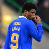 Amad Diallo has only featured five times for Rangers since moving on loan in January. (Photo by Mark Runnacles/Getty Images)