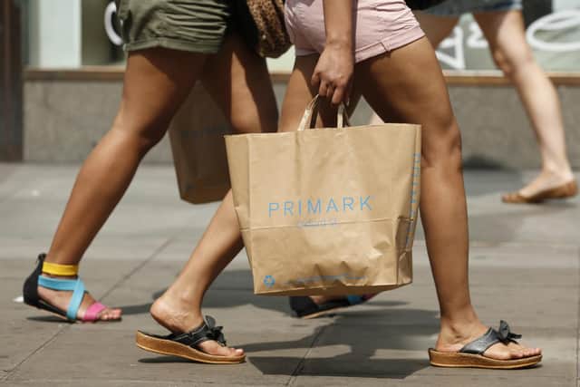 The sunny weather also gave a lift to shopper footfall figures in June.