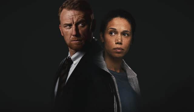 Kevin McKidd and Vinette Robinson in ITVX's Six Four. Pic:ITV Plc