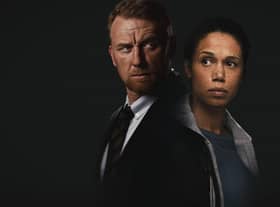 Kevin McKidd and Vinette Robinson in ITVX's Six Four. Pic:ITV Plc