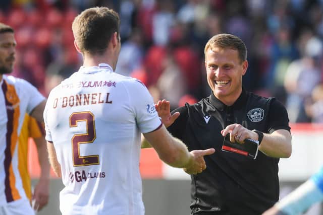 Steven Hammell played a pivotal role in Motherwells win over Aberdeen. (Photo by Craig Foy / SNS Group)