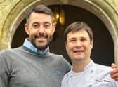 Darin and George Blogg, the executive head chef at Gravetye Manor