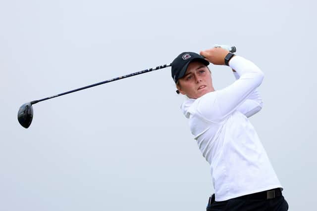 Hannah Darling, pictured in action during last week's R&A Women's Amateur Championship at Prince's in Kent, has been selected for the Vagliano Trophy at Royal Dornoch along with Lorna McClymont. Tom Dulat/R&A/R&A via Getty Images.