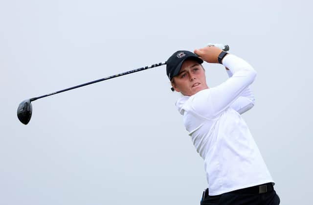 Hannah Darling, pictured in action during last week's R&A Women's Amateur Championship at Prince's in Kent, has been selected for the Vagliano Trophy at Royal Dornoch along with Lorna McClymont. Tom Dulat/R&A/R&A via Getty Images.