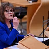 Health Secretary Jeane Freeman addresses MSPs in the Scottish Parliament, Edinburgh, on the delivery of the coronavirus vaccine.