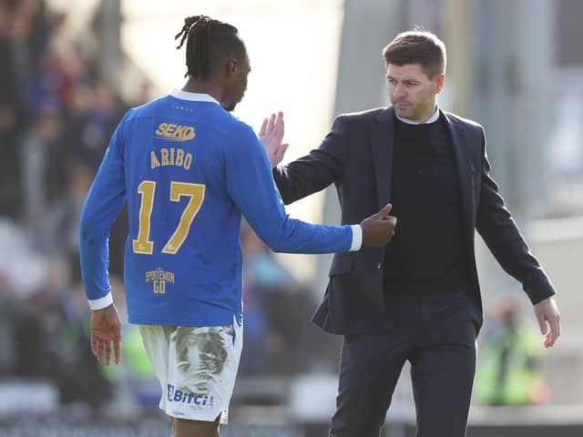 Former Rangers manager Steven Gerrard brought Joe Aribo to the club. (Photo by Craig Williamson / SNS Group)