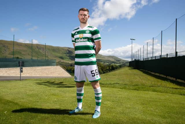 Celtic's Anthony Ralston is pictured  at Lennoxtown ahead of the match against Blackburn Rovers.