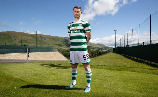 Celtic's Anthony Ralston is pictured  at Lennoxtown ahead of the match against Blackburn Rovers.