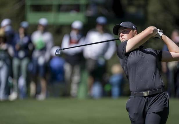 Broomieknowe's Hannah Darling tees off at the seventh hole in the final round of the Augusta National Women's Amateur at Augusta National Golf Club. Picture: ANWA