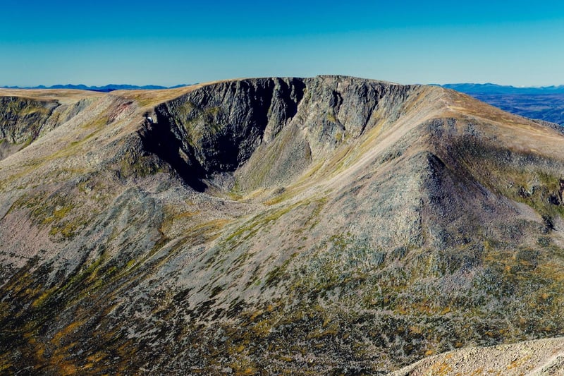 Braeriach is also in the Caingorms, and it's argued to be the finest of the lot. Standing at 1,296m (4,251ft), it takes a long approach walk to reach its vast summit, about eight to ten hours in favourable conditions. Braeriach is less popular than the previous two due to its remote position, but its wilderness is said to be dramatic and ruggedly beautiful. This is a tough yet incredibly rewarding walk recommended for experienced walkers.